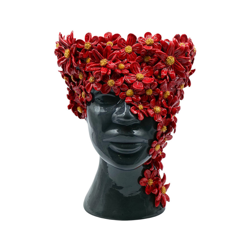 Margherita rossa volto nero