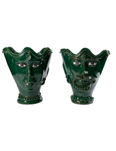 Vaso smerlato grande Eleganza Ramina