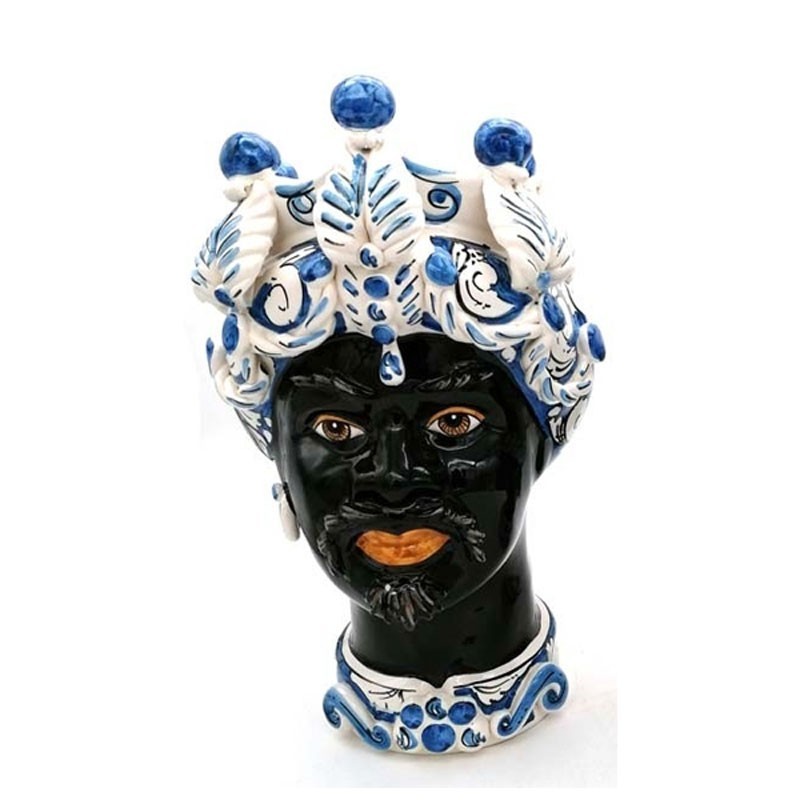 Testa di Moro Liberty Black Blue and White