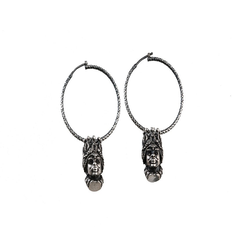 Orecchini Silver circle